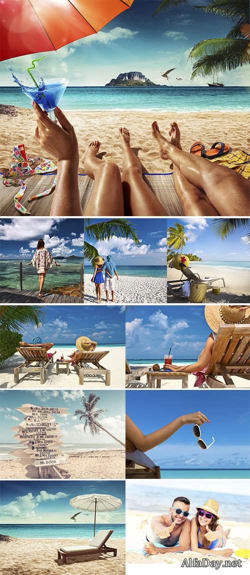 Vacation, Summer tropical beach - Stock Image