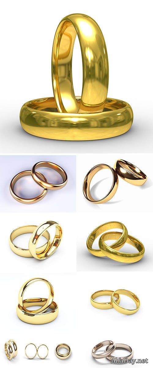 Stock Image Gold wedding rings