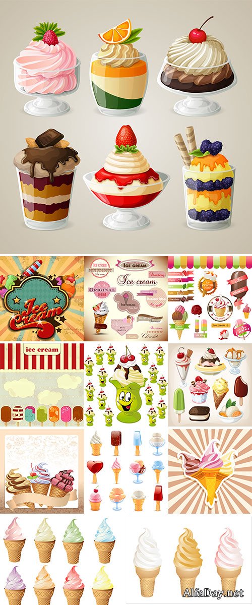 Stock Ice cream vectors