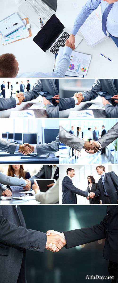 Stock Image Business people shaking hands
