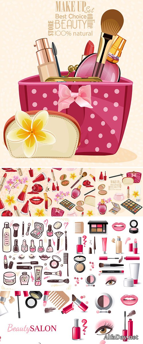 Make up kit - Stock Vector