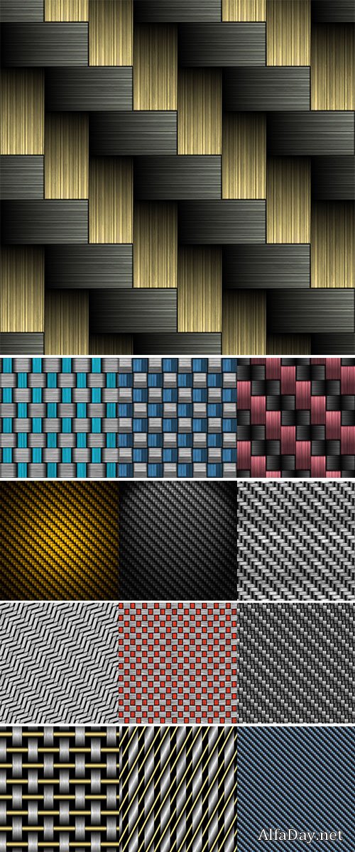 Carbon fiber wowen texture Stock Images