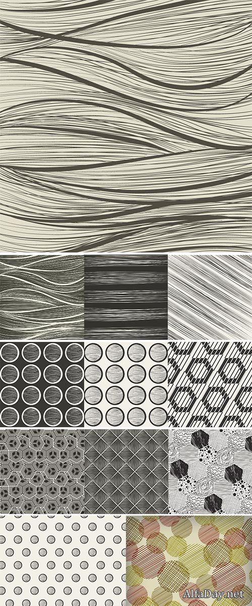Seamless pattern background. Modern design line art Stock Vector