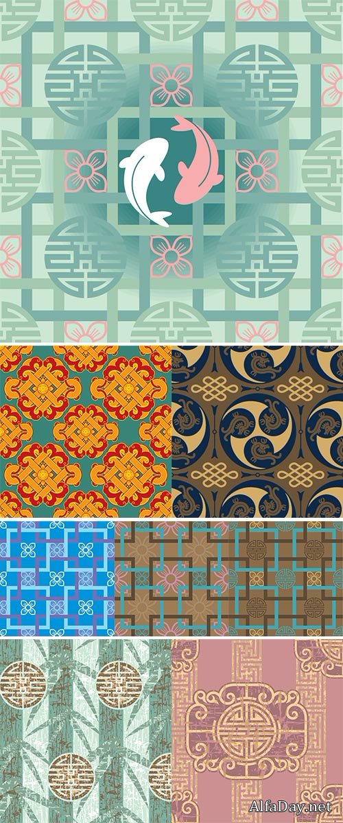 Oriental Seamless Tile (Wallpaper) Stock vectors