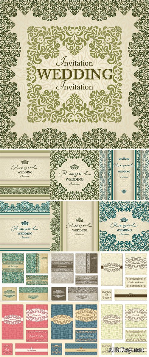 Wedding invitation Stock vector