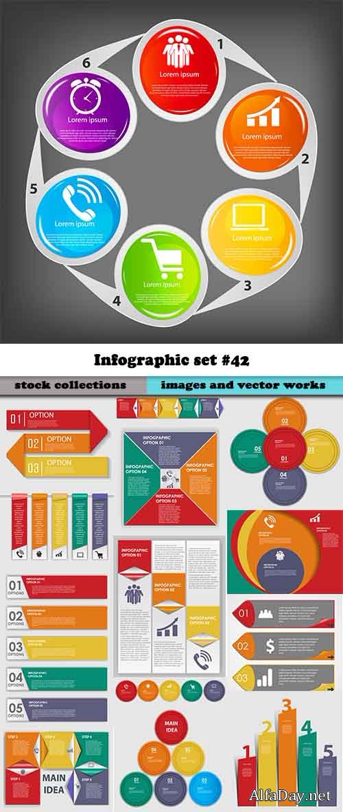 ��������� ������� ����������� / Infographic vector