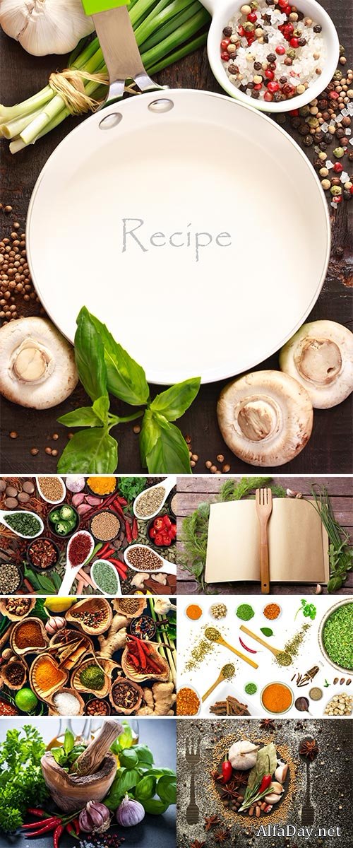 Stock Image Spices and dried vegetables on vintage white planks closeup
