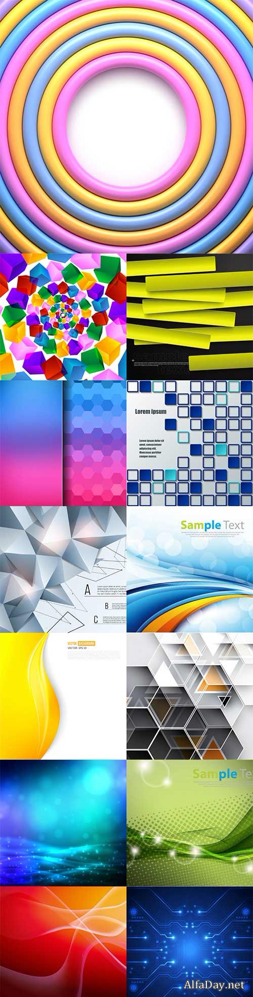 Bright colorful abstract backgrounds vector -52
