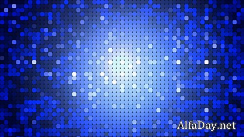 Blue Pixels Gradient 2D Motion Background