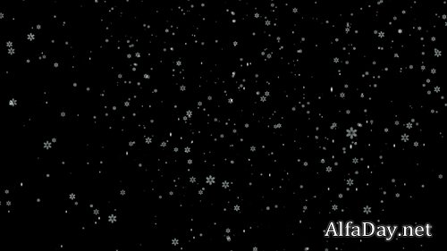 Snow on black background - 3