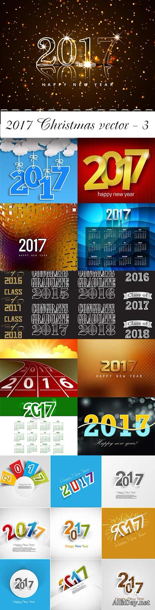 2017 Christmas vector - 3