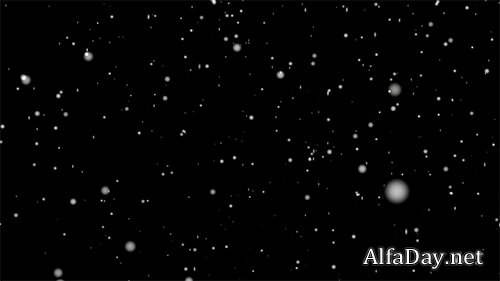 Snow on black background - 4