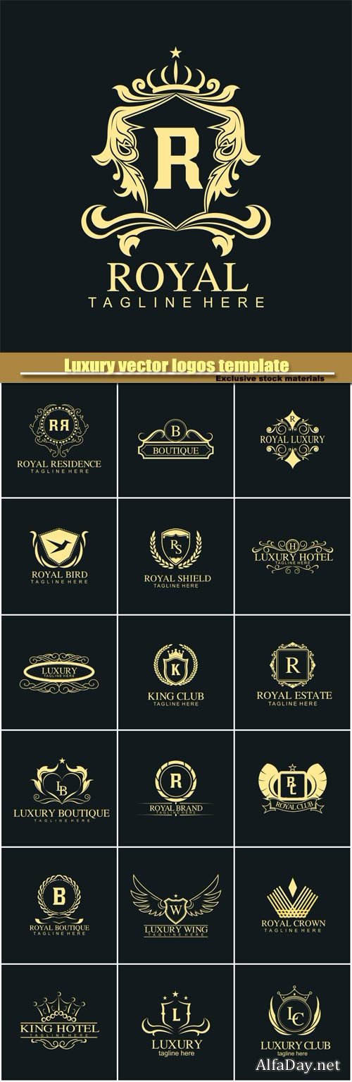 Luxury vector logos template