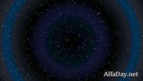 Magical space background footage