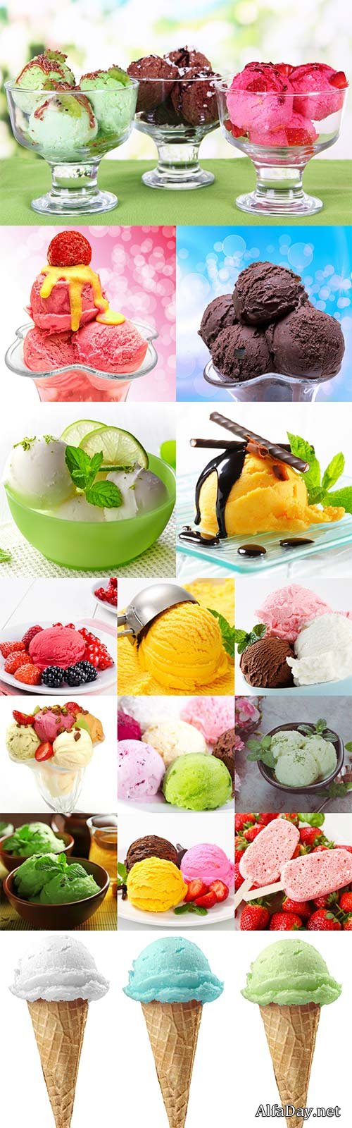 Color delicious ice cream