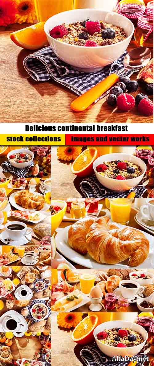 Delicious continental breakfast