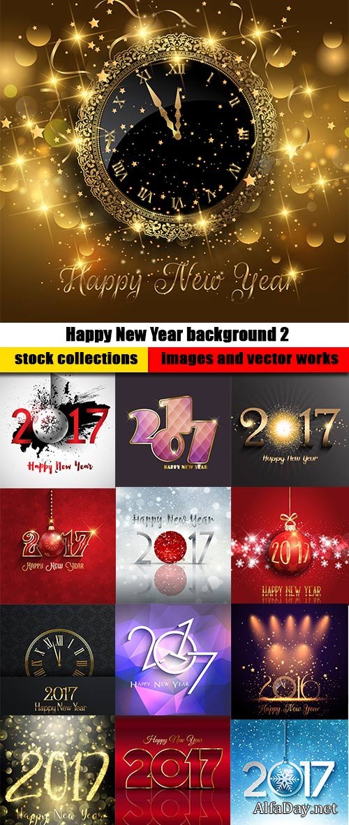 Happy New Year 2017 background 