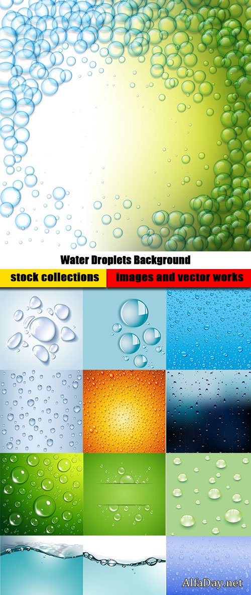 Water Droplets Background