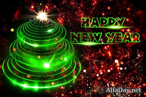 Festive New year PSD source
