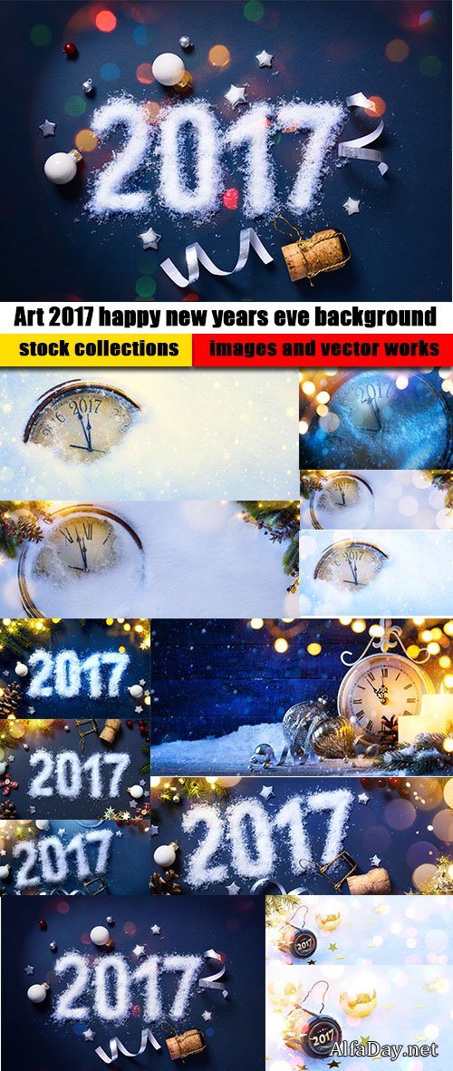 Art 2017 happy new years eve background