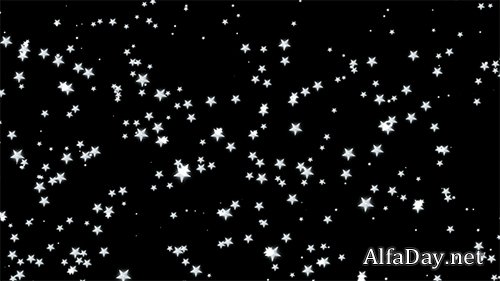 White shooting stars background footage