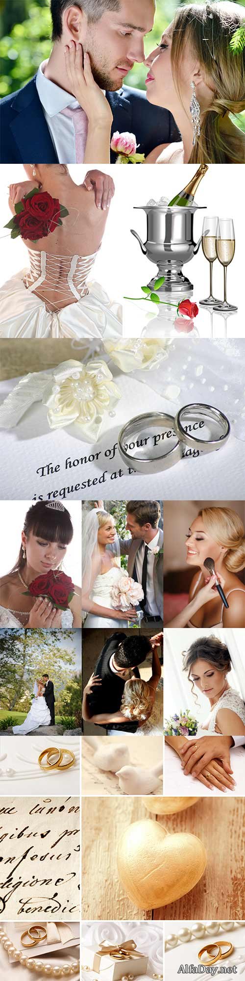 Romantic wedding day