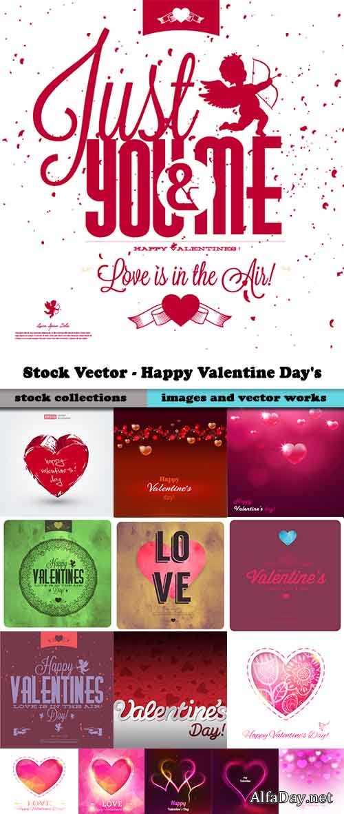 Stock Vector - Happy Valentine Day's