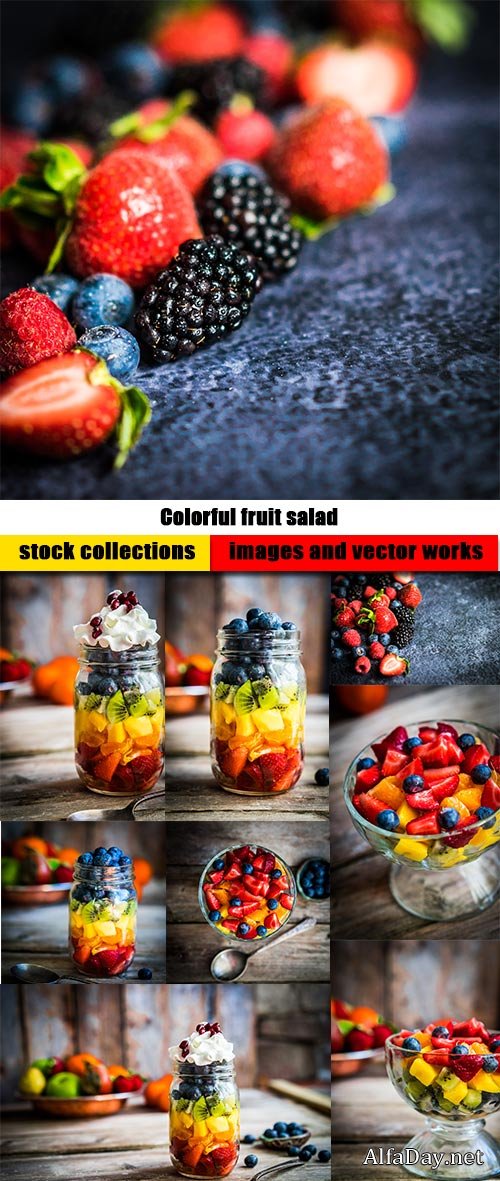 Colorful fruit salad