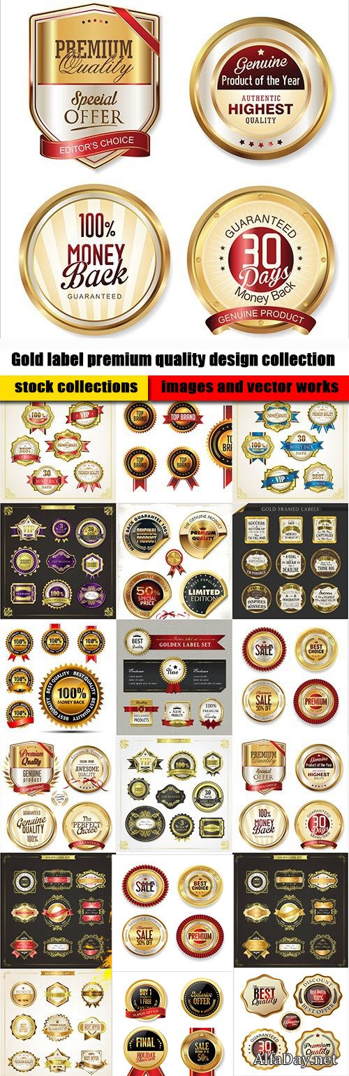 Gold label premium quality design collection