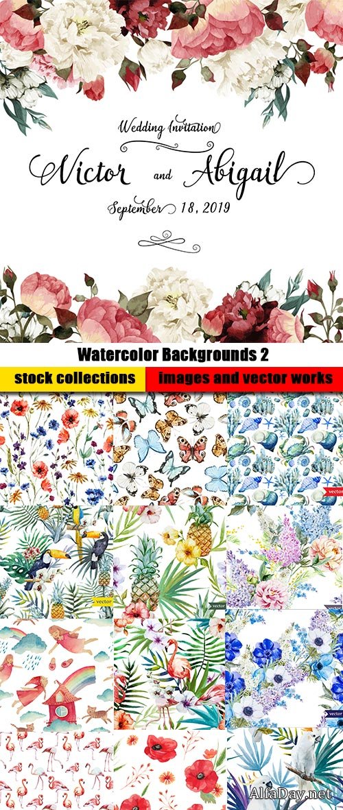 Watercolor Backgrounds 2