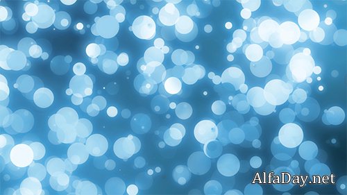 Blue bokeh abstract background