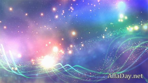 Bright Sparkling Stars Motion Background