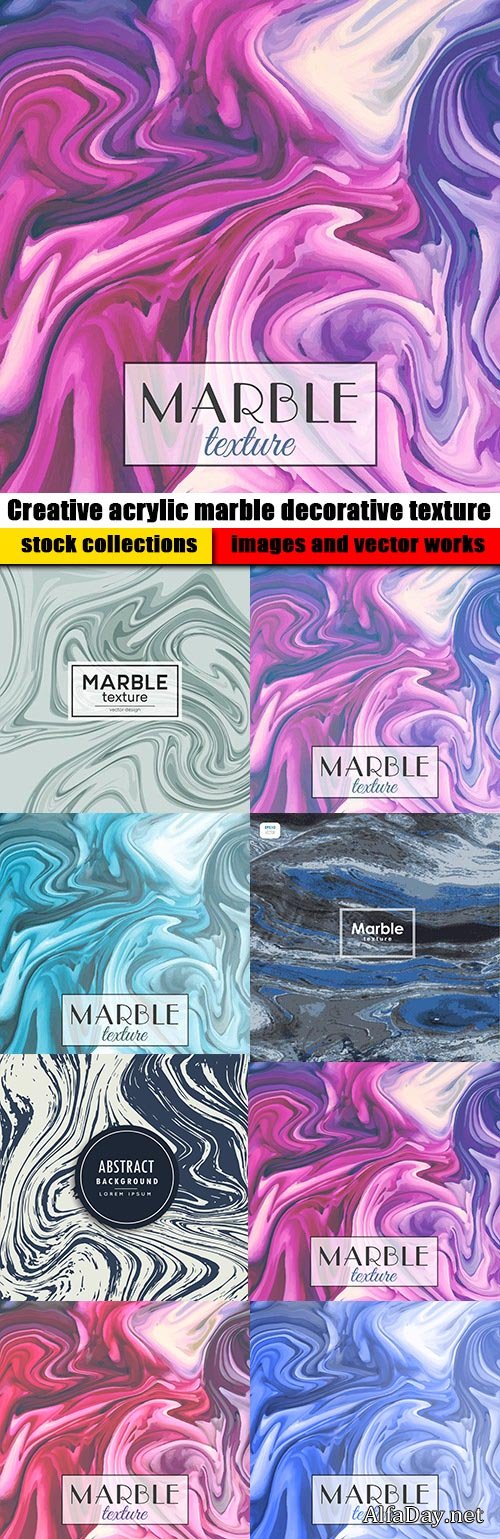 Creative acrylic marble decorative texture