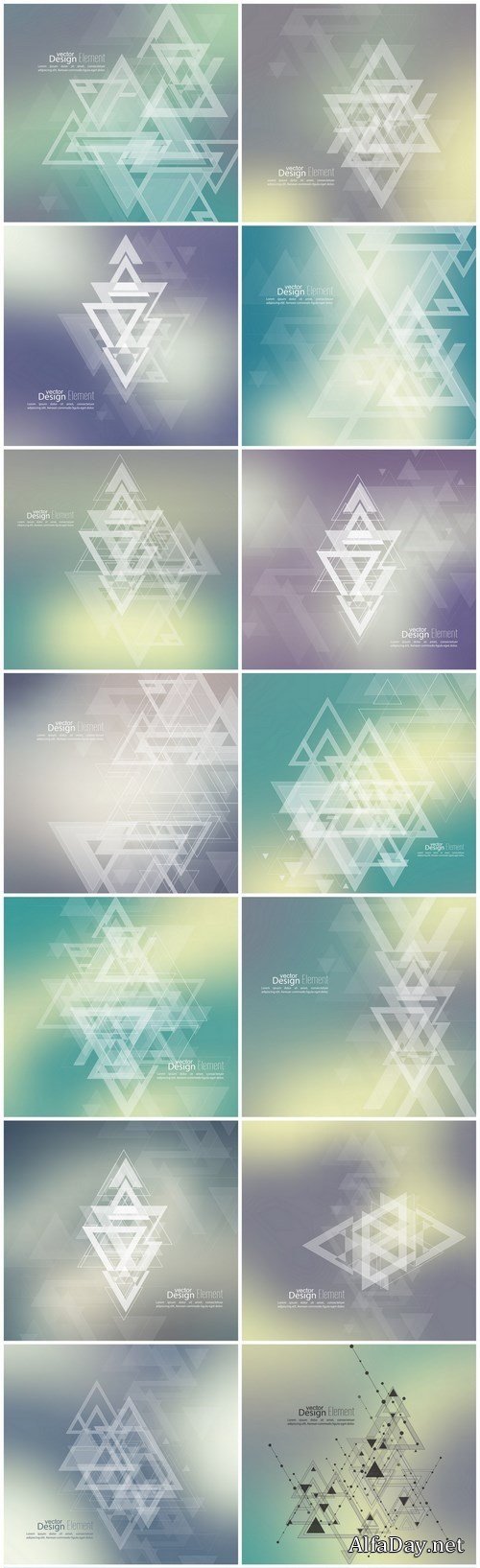 Amazing Abstract Backgrounds 31 - Set of 15xEPS Professional Vector Stock