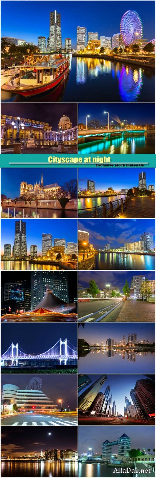 Cityscape at night