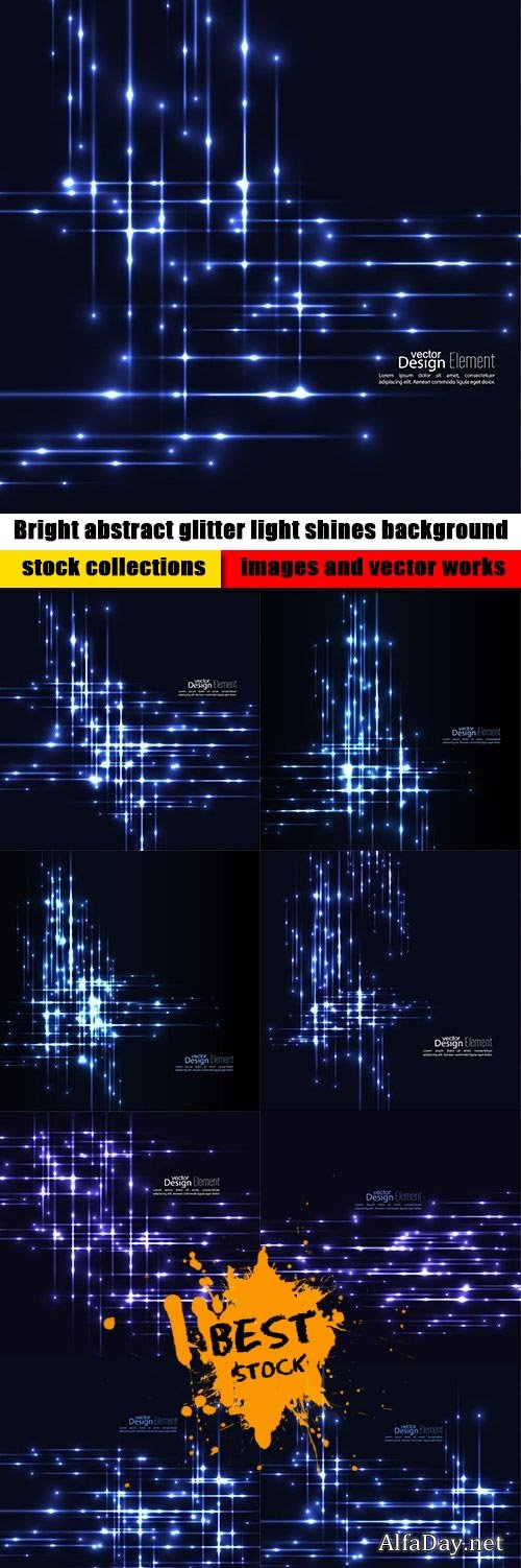 Bright abstract glitter light shines background