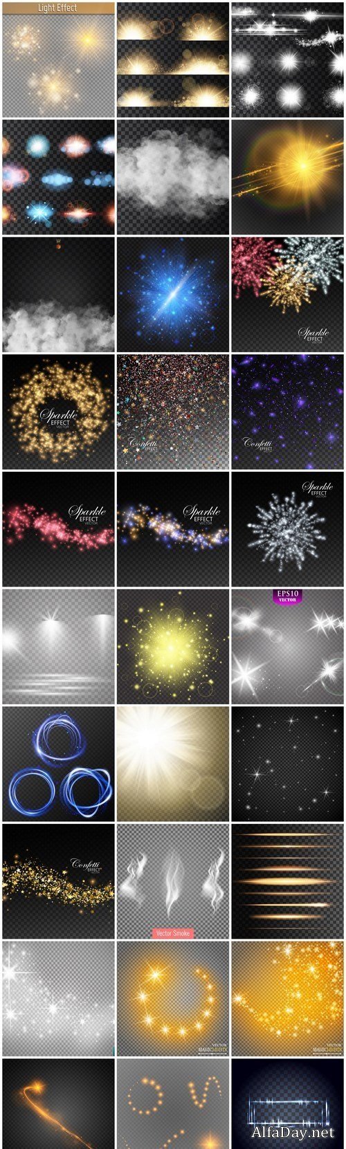 Glowing Light Effect #6 - 30 Vector