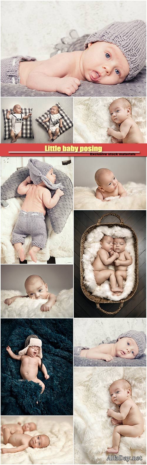 Little baby posing