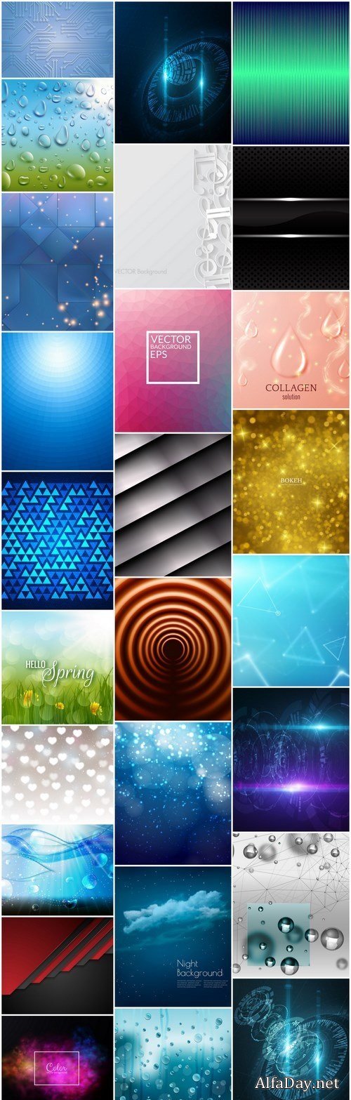 Abstract Background Collection #214 - 26 Vector