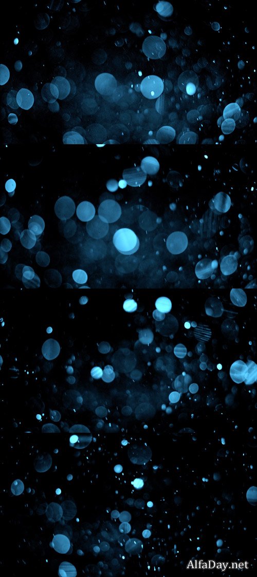 Sparkling blue bokeh