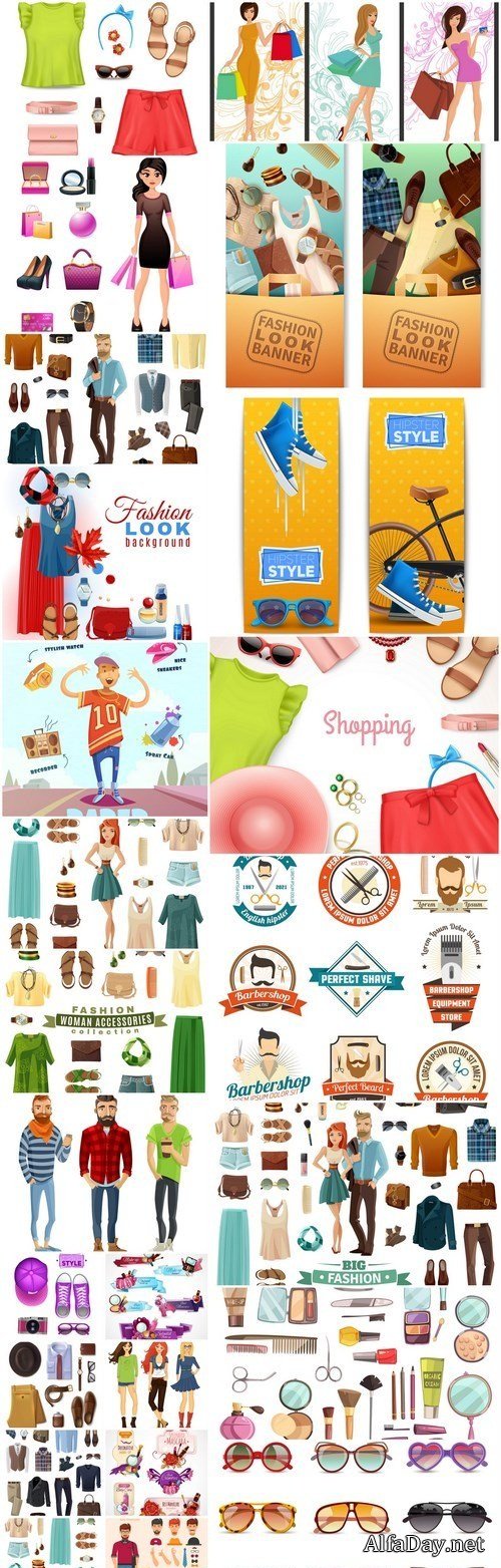 Fashion Accessories Set - 26 Vector