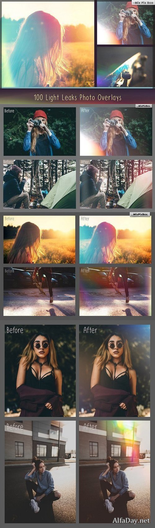 100 Light Leaks Overlays 836751