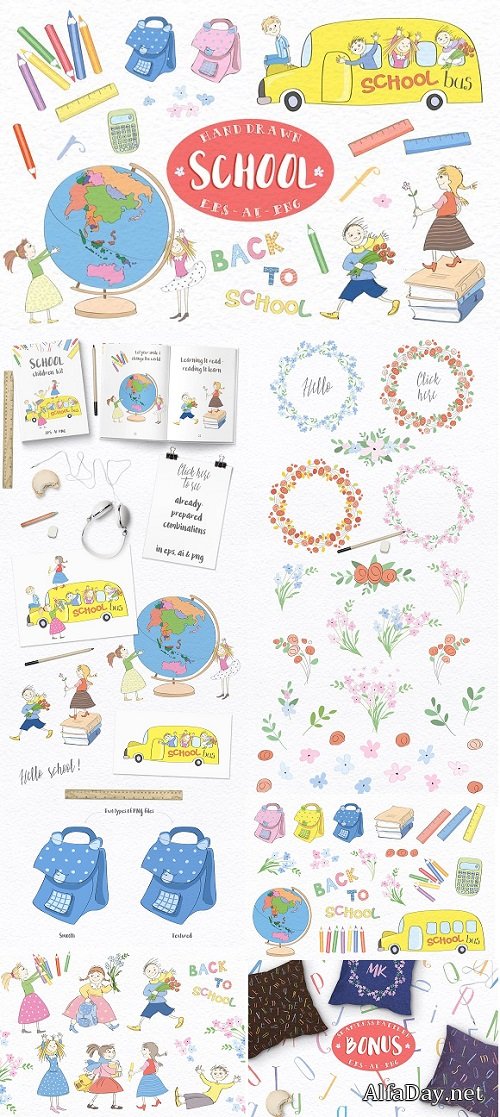 �������� ����������� ������� / Children. School. Floral 816303