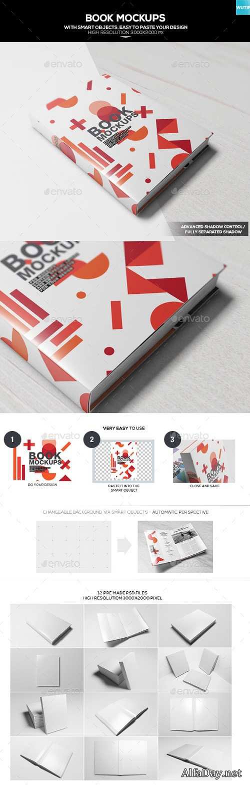 Book Mockups, ������ ����, ����� �����, ������ ��� ��������