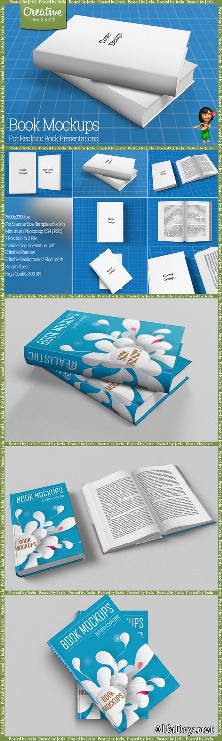 CreativeMarket - Book Mockups - 160506