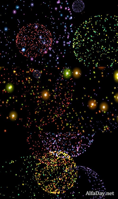 Colorful Fireworks Show