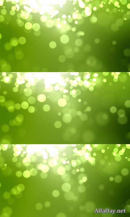 iStock Moving Particles Loop - Green