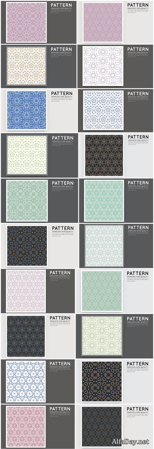Seamless Pattern Collection #144 - 24 Vector