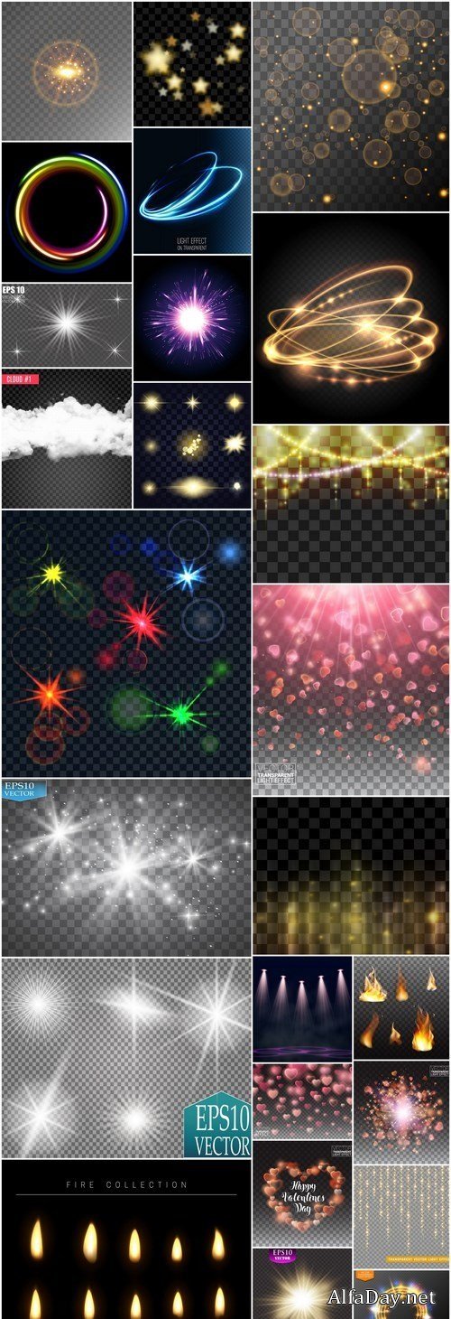 Glowing Light Effect #5 - 25 Vector