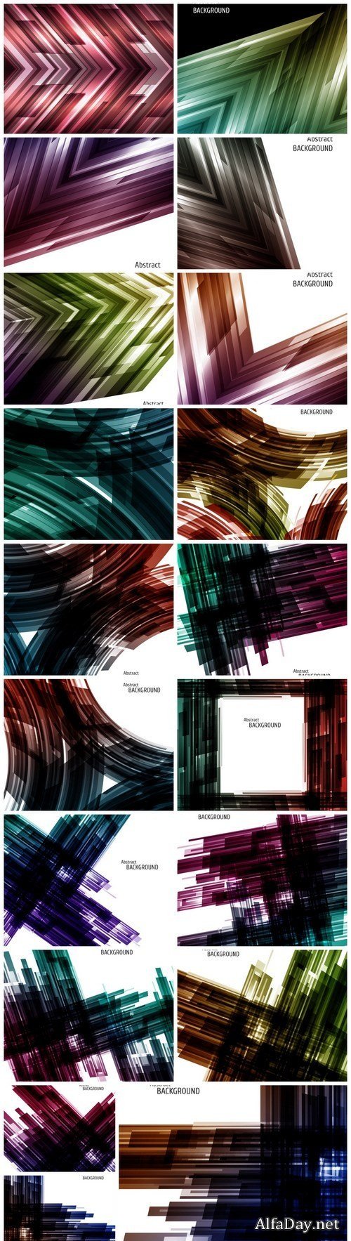 Abstract grunge backgrounds - 19xEPS